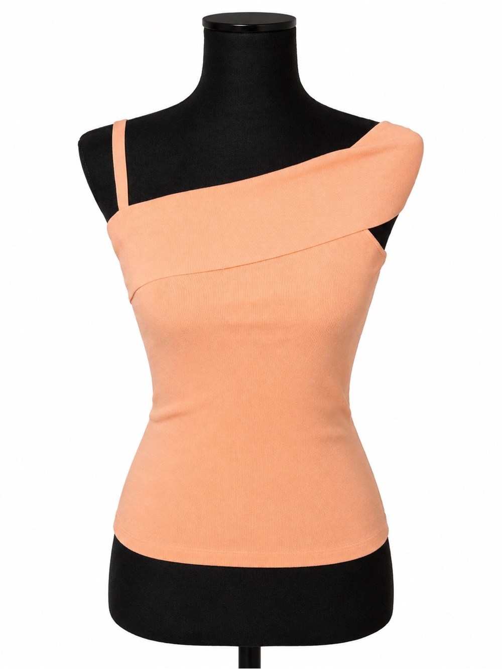 NWT Alice + Olivia Peach One-Shoulder Tank Top